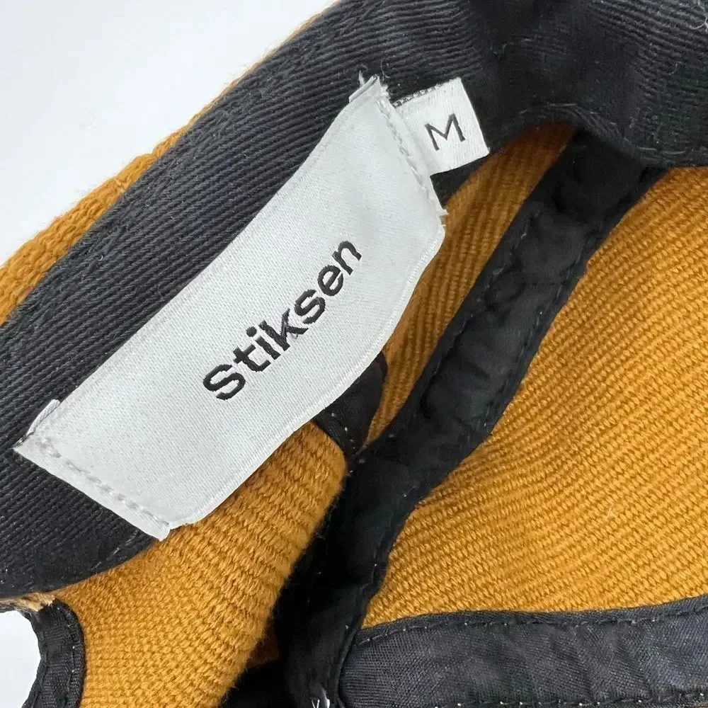 NWT Stiksen Unisex 105 Mustard Unconstructed Canvas Baseball Hat Size Medium